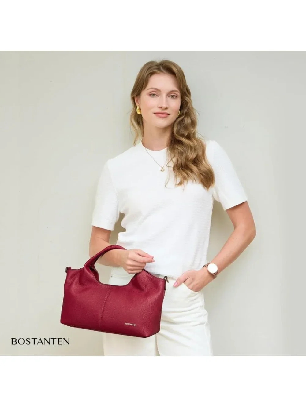 Genuine Leather Satchel Handbag for Women | Roomy, Adjustable Crossbody Strap
